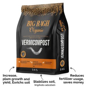 Buy Vermicompost 3Kg – Organic Fertilizer for Home Gardening, Lawns & Vegetables in Pakistan
