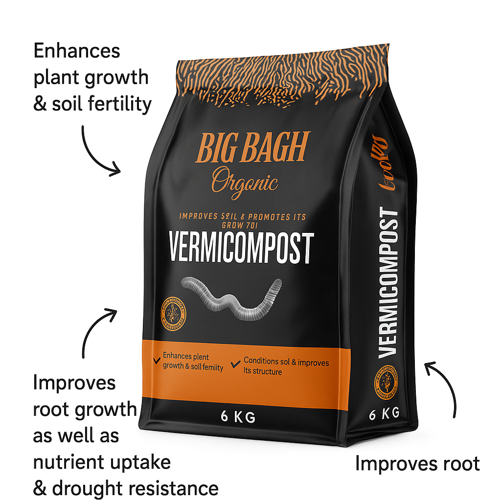 Premium Vermicompost 6kg pack for home gardening || extra grinded - Image 3