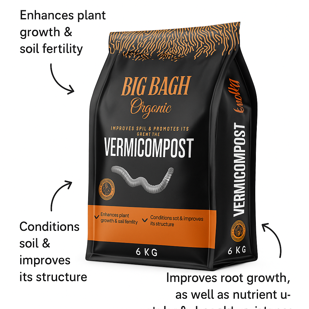 Premium Vermicompost 6kg pack for home gardening || extra grinded - Image 4