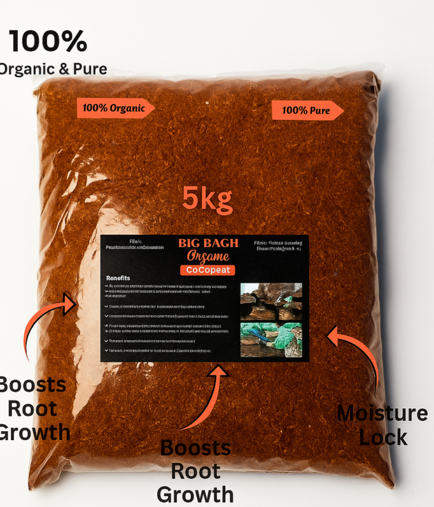 Cocopeat 5kg pack || Ready to use low moisture cocopeat